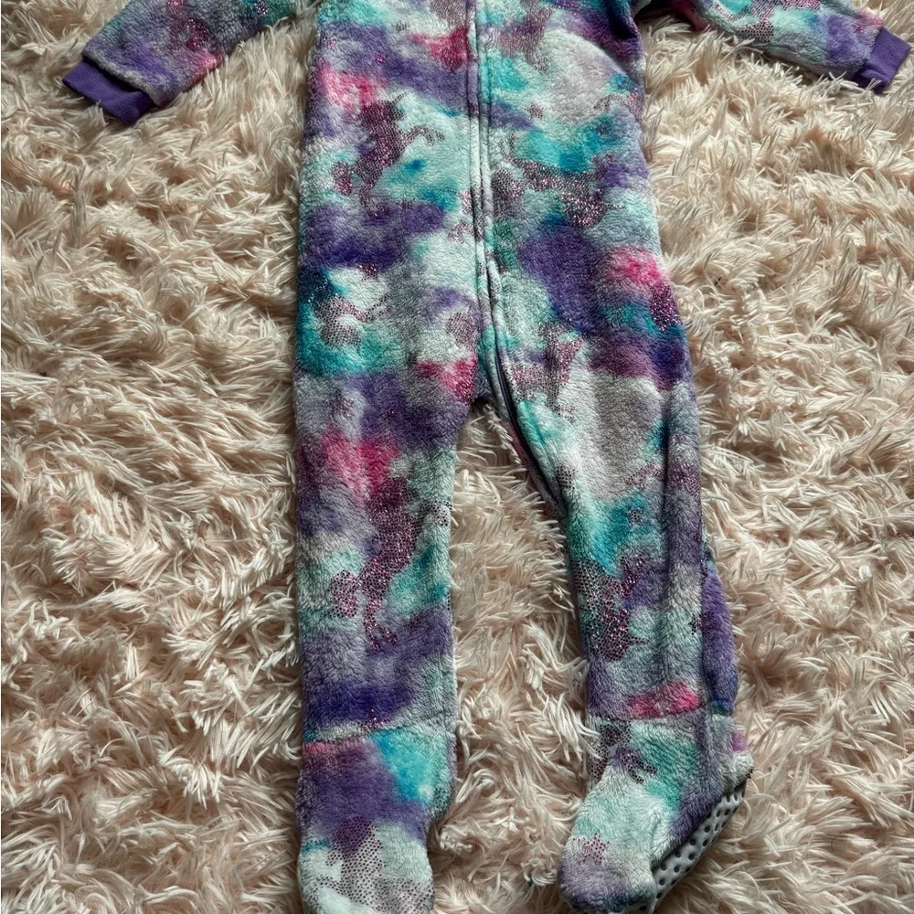 Colorful Unicorn Kids One Piece Pajamas